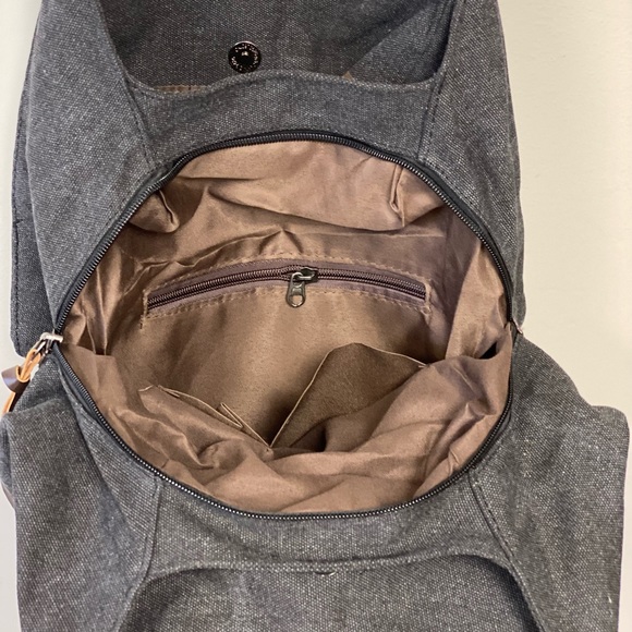 Brand NEW Canvas Hobo Bag in ~Black π€π - Picture 8 of 14